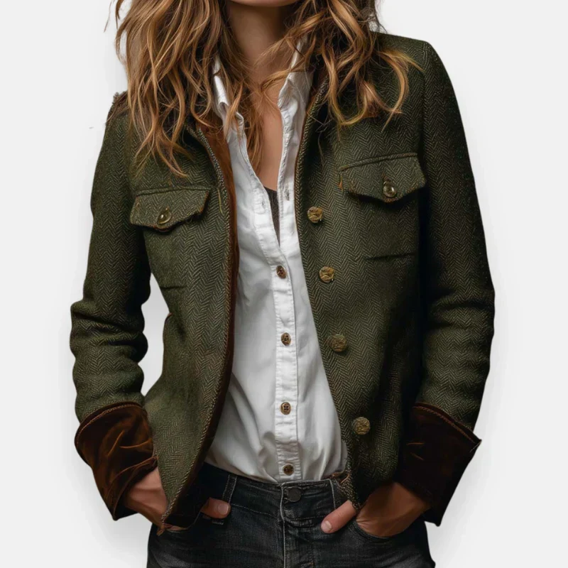 Paula | Taillierte Damenjacke im klassischen Vintage-Stil - Image 4