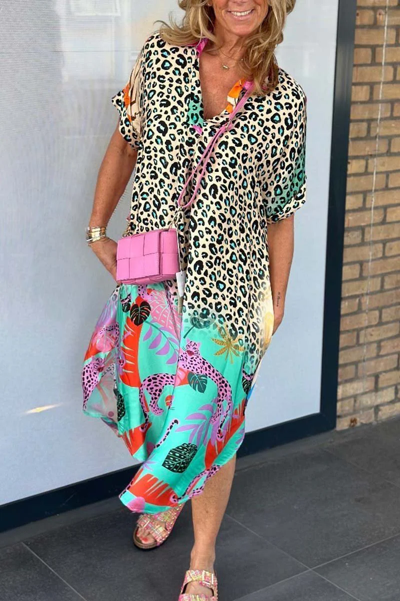Peggy - Freizeitkleid mit Leopardenmuster