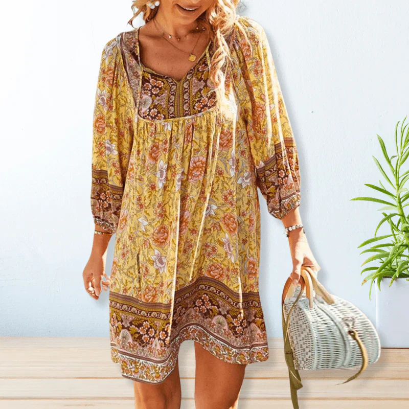 Phina – Boho-Sommerkleid mit Blumenmuster - Image 2