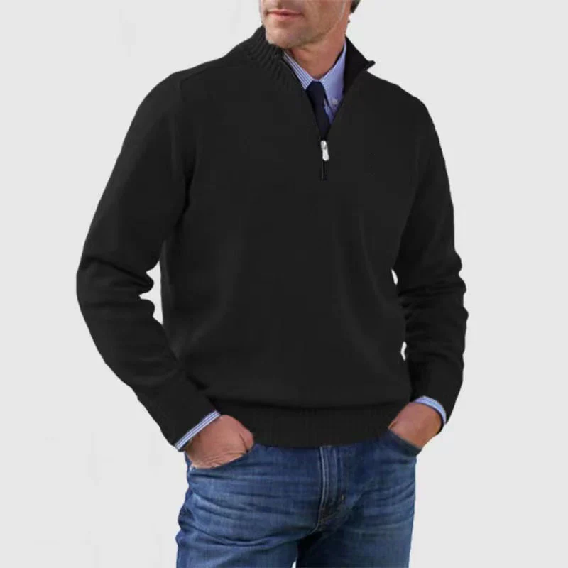 Pullover Herren Half Zip Modern | Warm Komfort Freizeit - Image 3