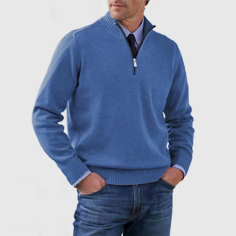 Pullover Herren Half Zip Modern | Warm Komfort Freizeit - Image 6