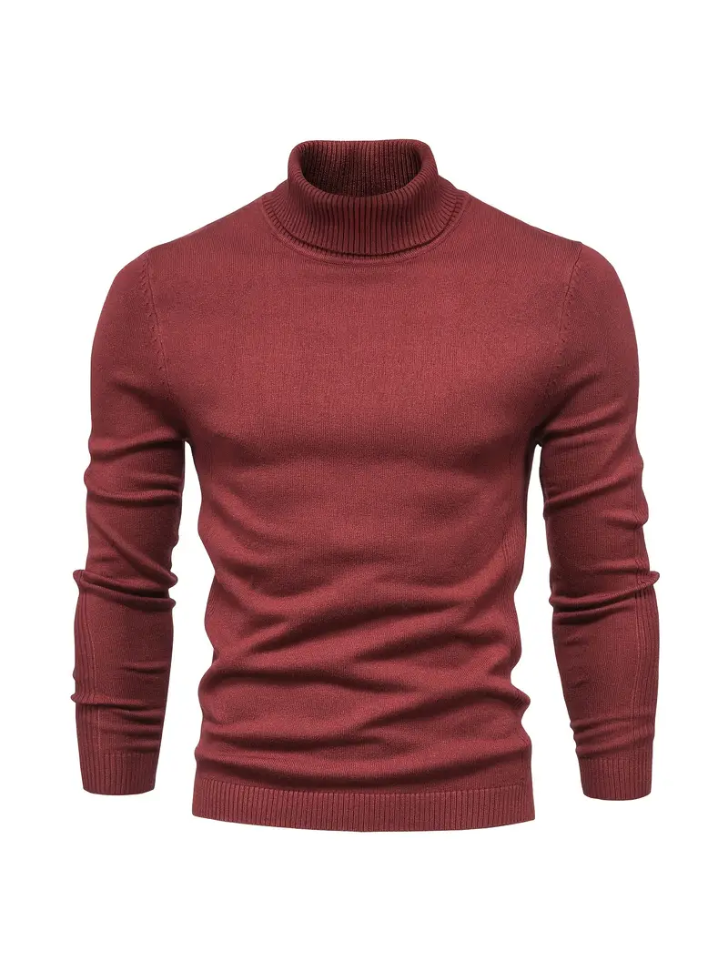 Pullover Herren Rollkragen Slim Fit | Langarm Smart Casual - Image 3