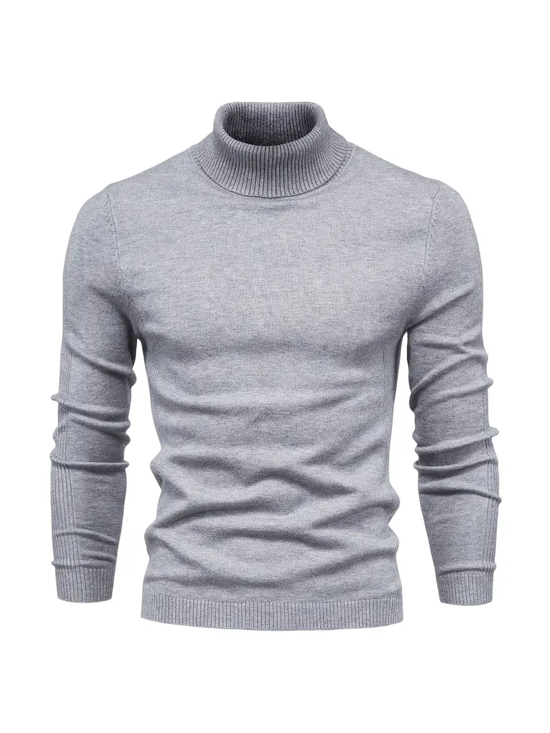 Pullover Herren Rollkragen Slim Fit | Langarm Smart Casual - Image 5