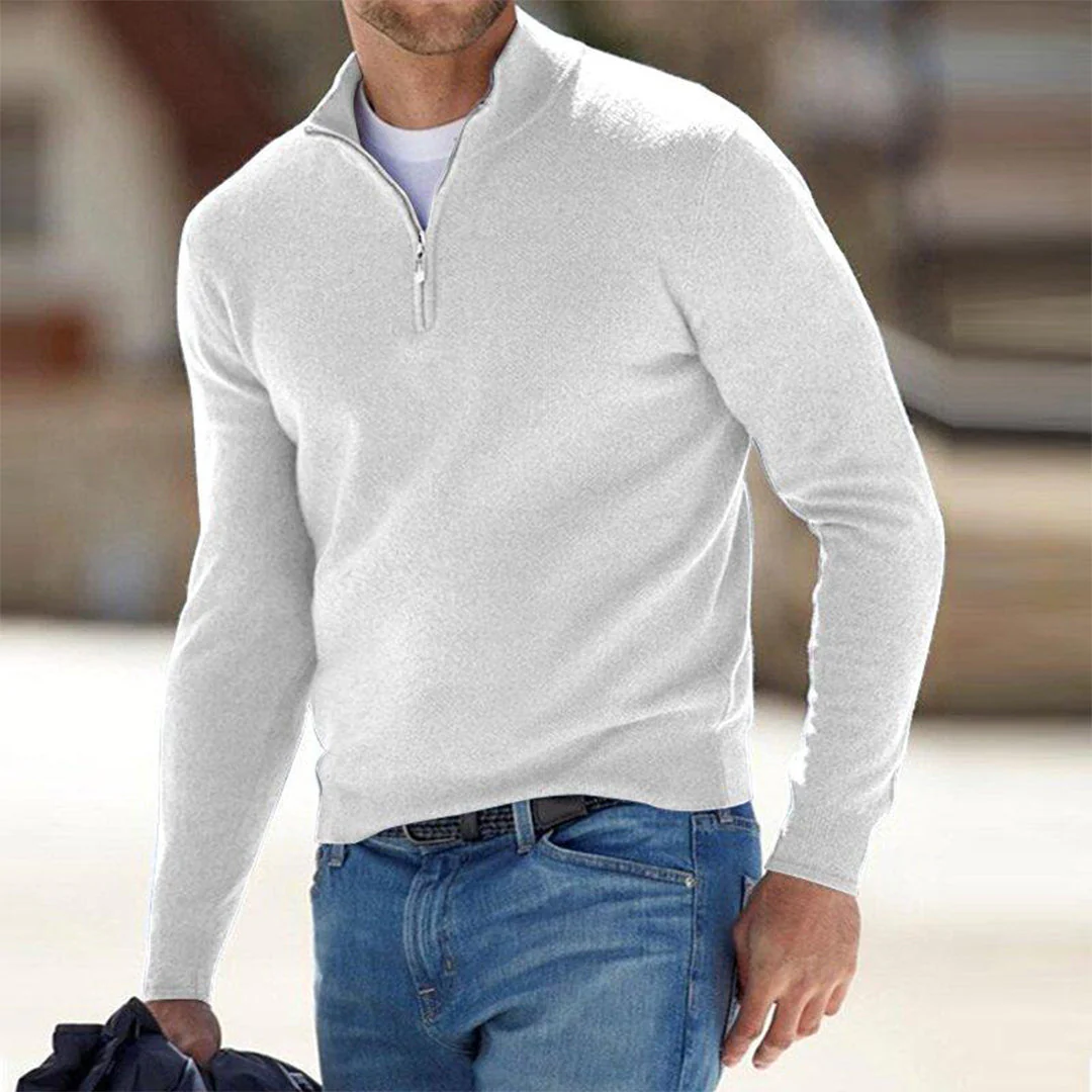 Pullover Herren Weste | Reißverschluss Freizeitmode
