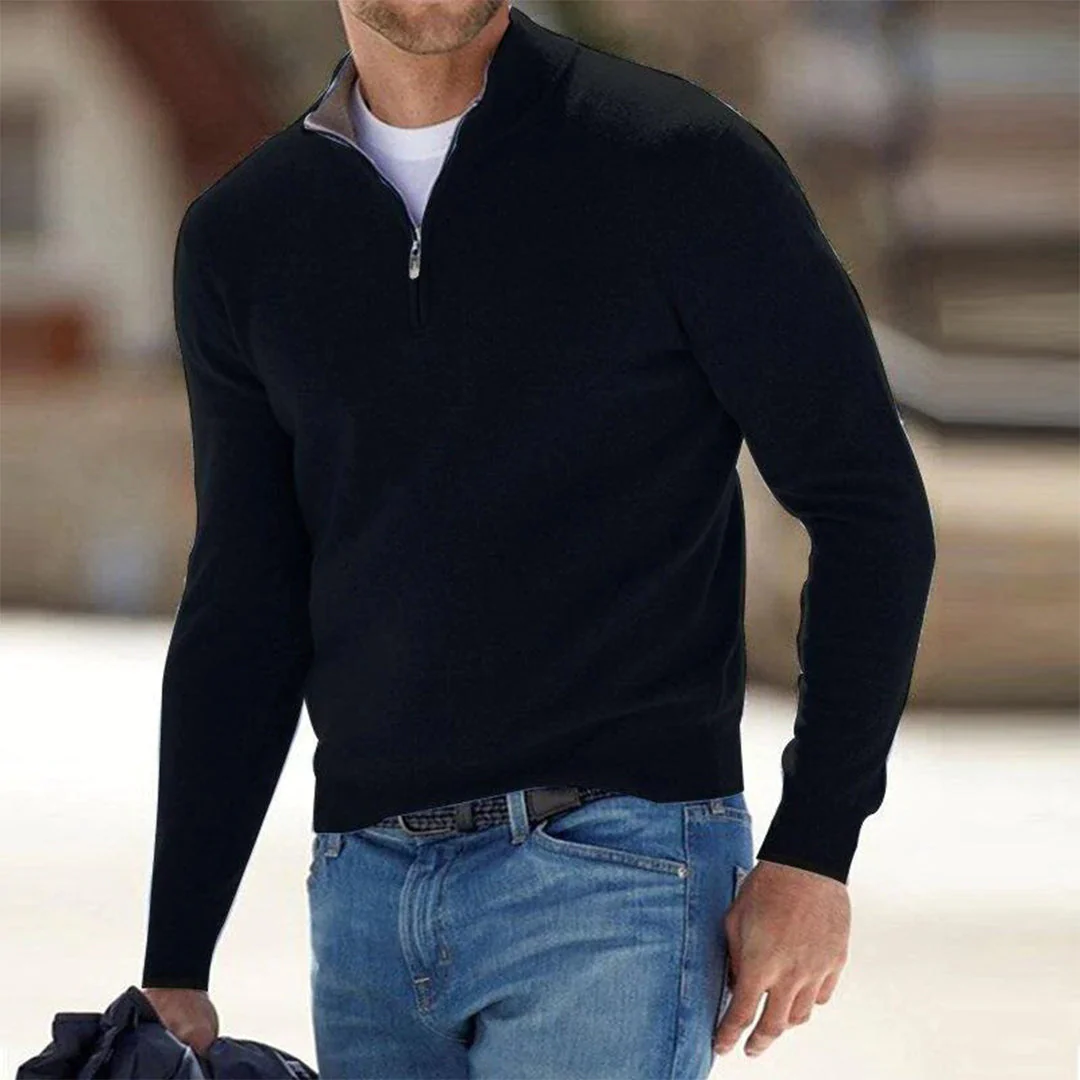 Pullover Herren Weste | Reißverschluss Freizeitmode - Image 9
