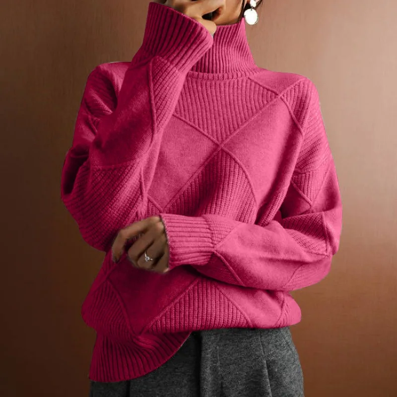 Pullover mit hohem Kragen für Damen - Image 6