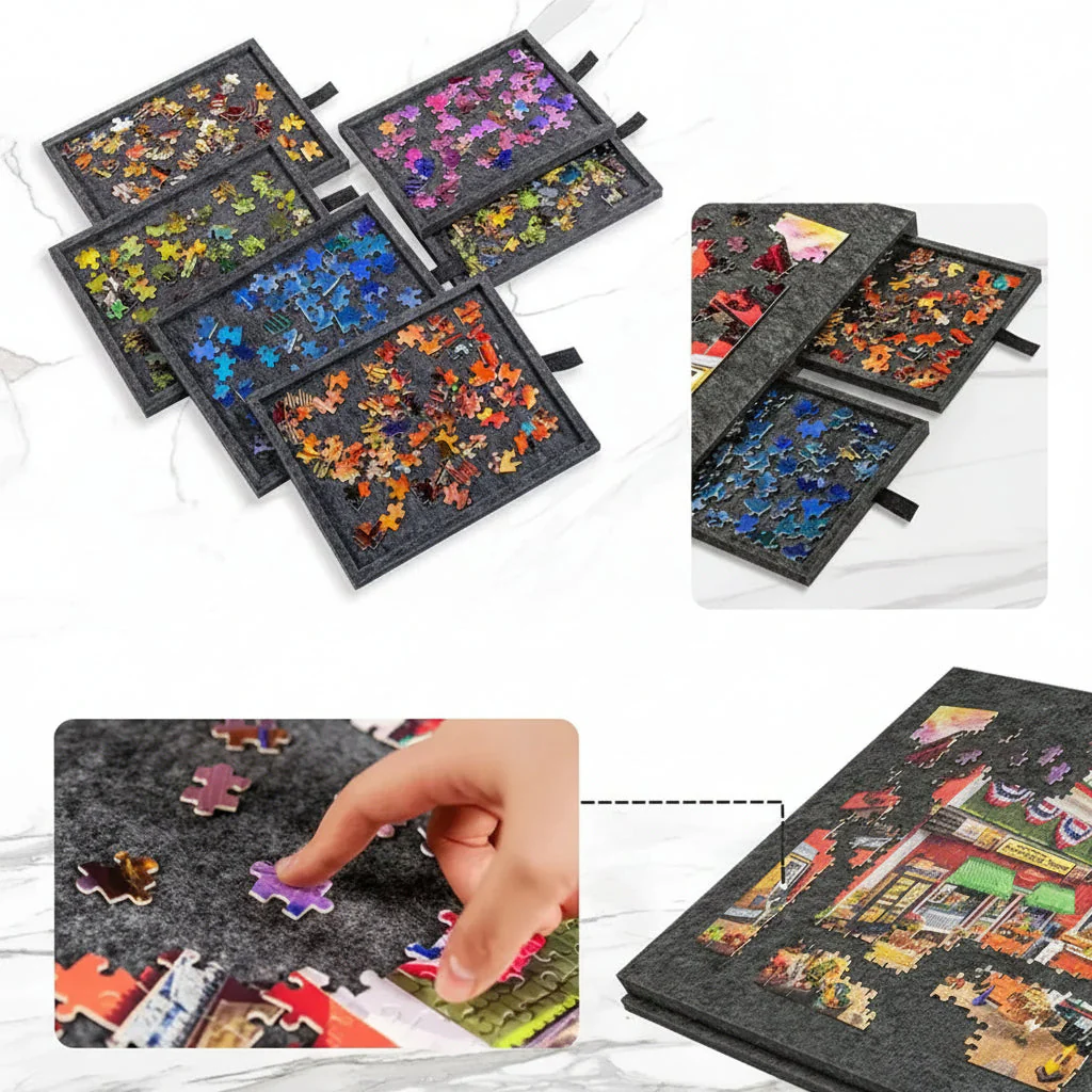Puzzlebrett Aufbewahrung Tragbar Puzzle Zubehör Organisation - Image 4