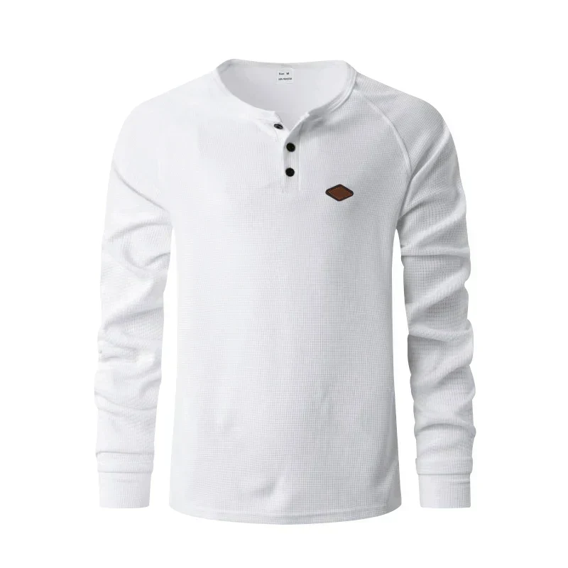 Rafael | Struktur-Henley Herren elegant & alltagstauglich