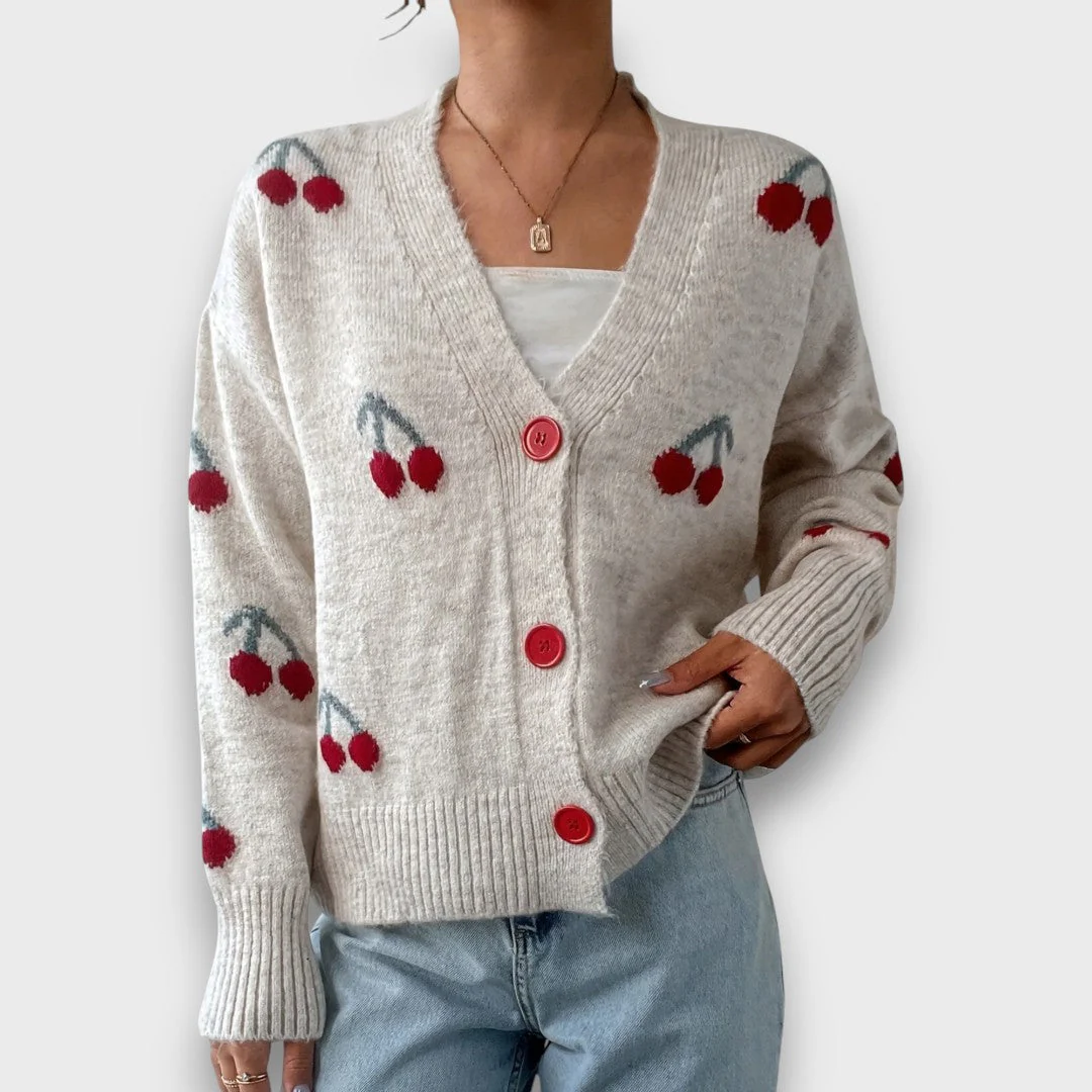 Ravielle – Knopf-Front Cardigan