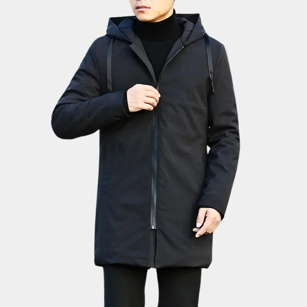 Regenjacke Herren Mit Kapuze | Gefütterter Übergangsmantel Winter