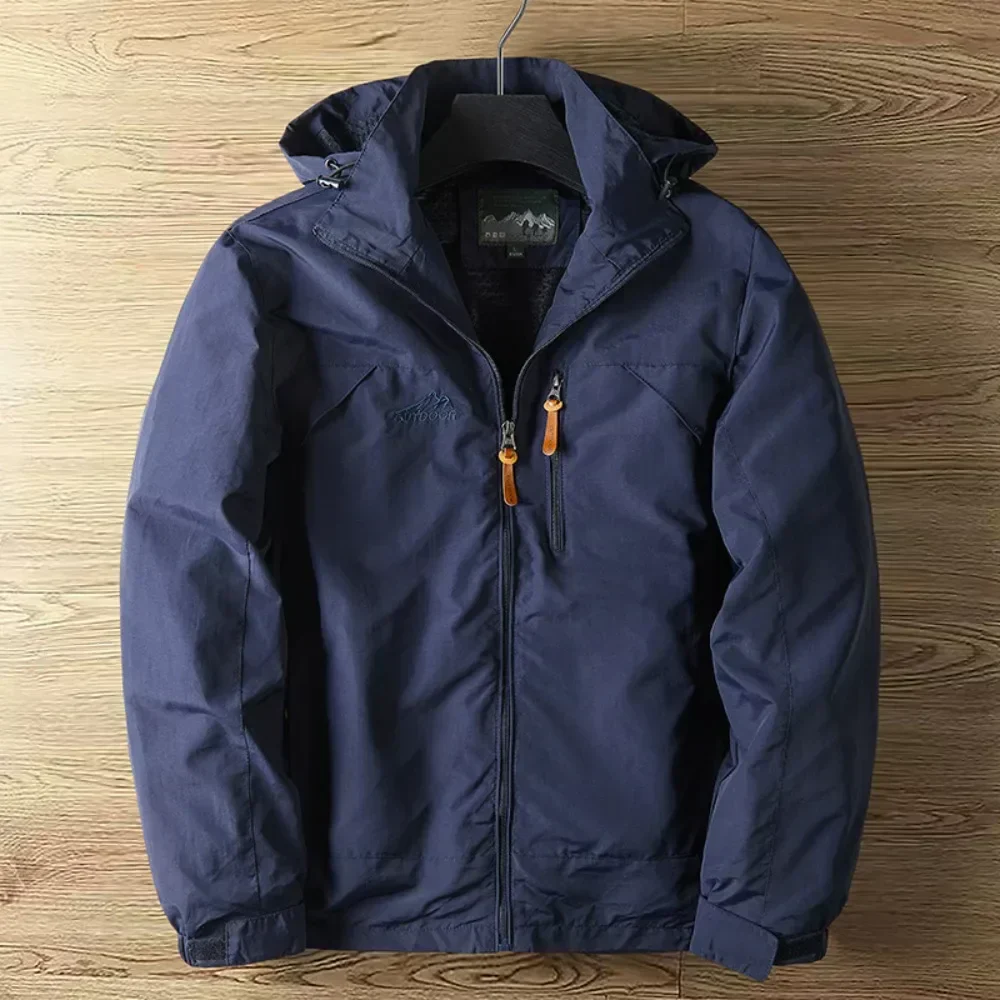 Regenjacke Herren Wasserdicht Mit Kapuze | Leichte Outdoorjacke Mit Reißverschluss - Image 2