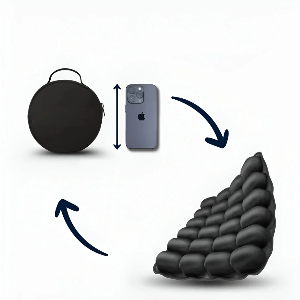 Reisen Sitzkissen Aufblasbar Ergonomisch Luftpolster Komfort - Image 6