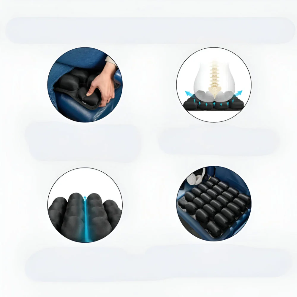 Reisen Sitzkissen Aufblasbar Ergonomisch Luftpolster Komfort - Image 7