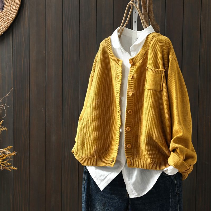 Rippstrick Strickjacke für Damen | Übergroß - Image 3