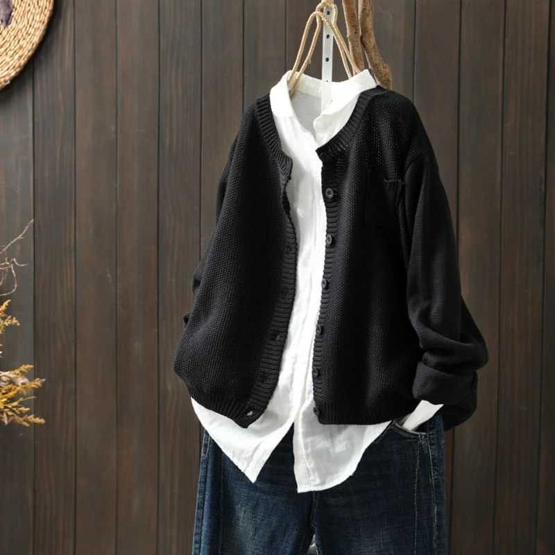 Rippstrick Strickjacke für Damen | Übergroß - Image 5