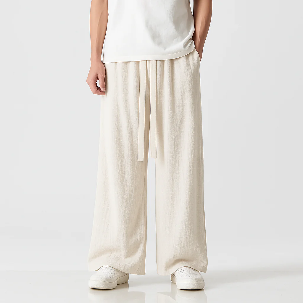 Robert | Leinen Baggy Jeans für Herren