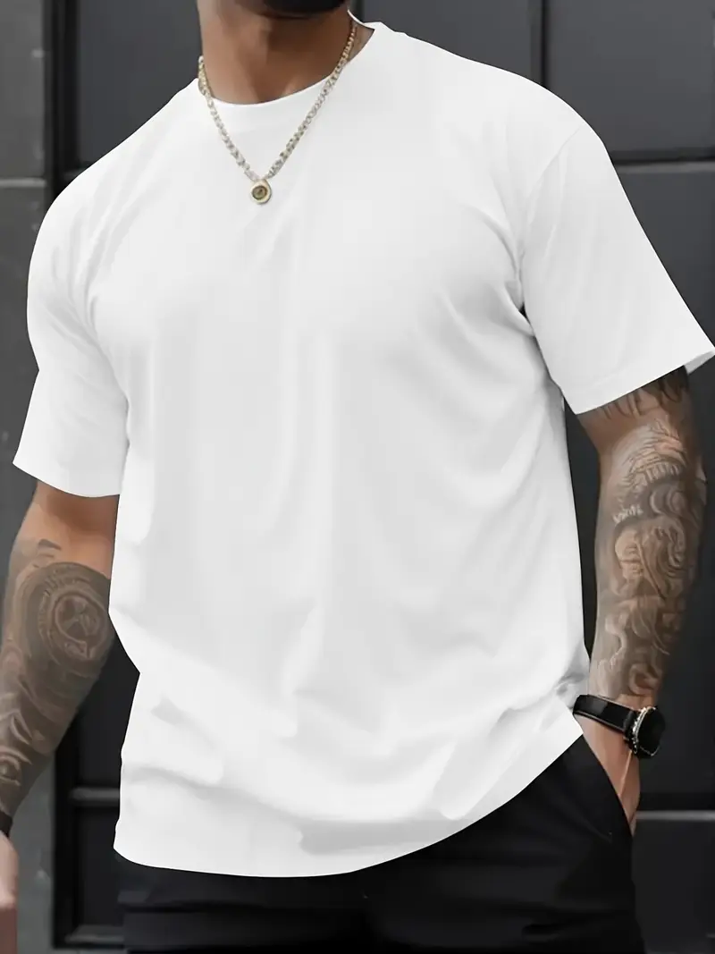 Roberto- Herren Casual Rundhals Shirt