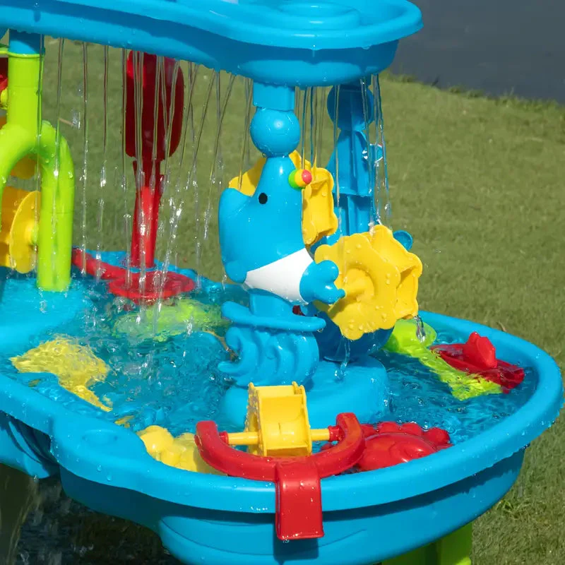 Robuster 3-in-1-Sand- und Wassertisch für Kinder – Spieltisch für draußen mit 15 Zubehörteilen - Image 4