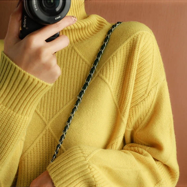 Rollkragen Pullover Damen Strick | Oversize & Weich