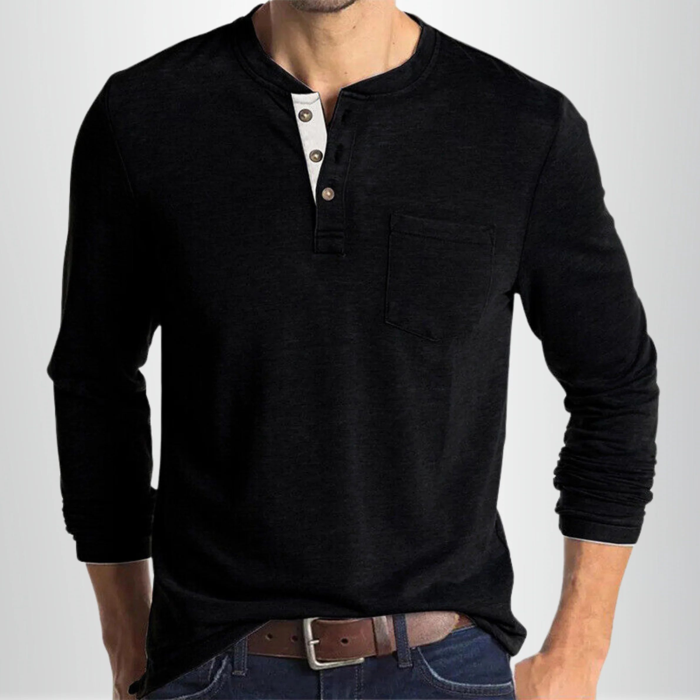 Rory- Langärmeliges Herren T-Shirt - Image 2