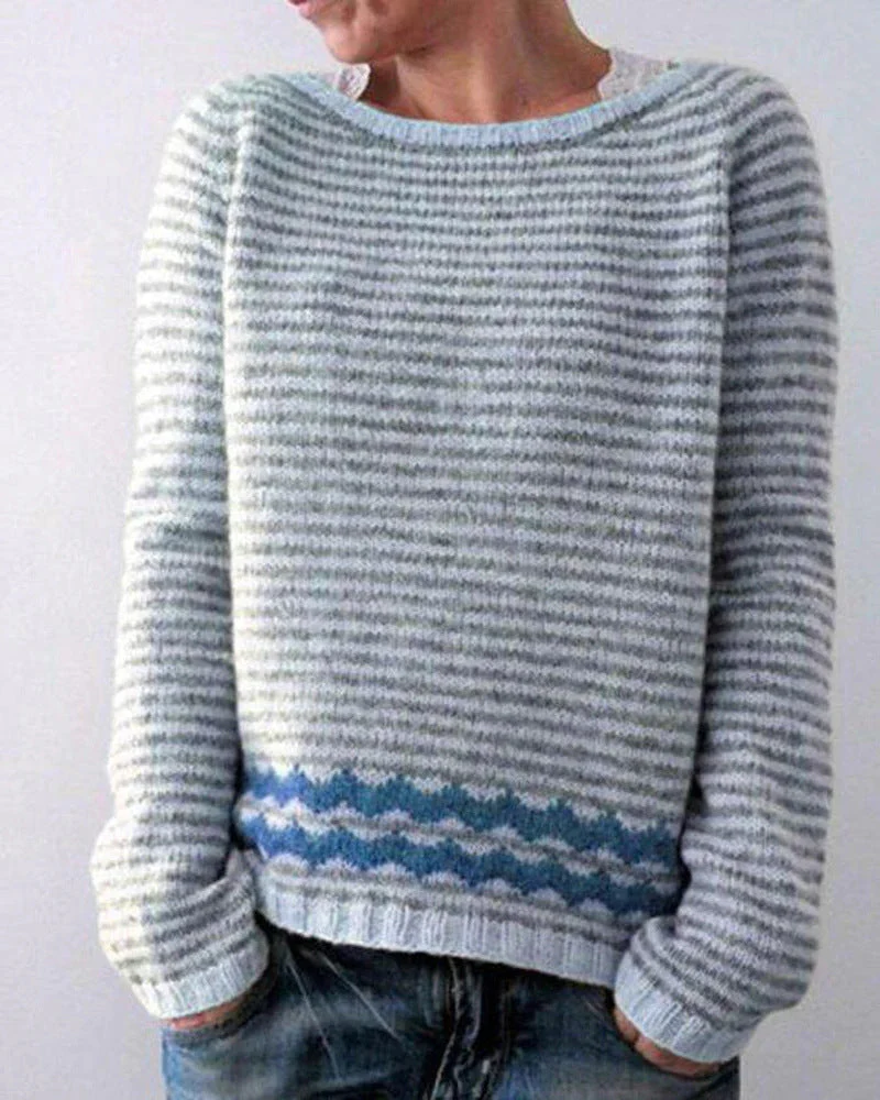 RUNDHALS DAMENPULLOVER | ELEGANTER KOMFORTSTIL