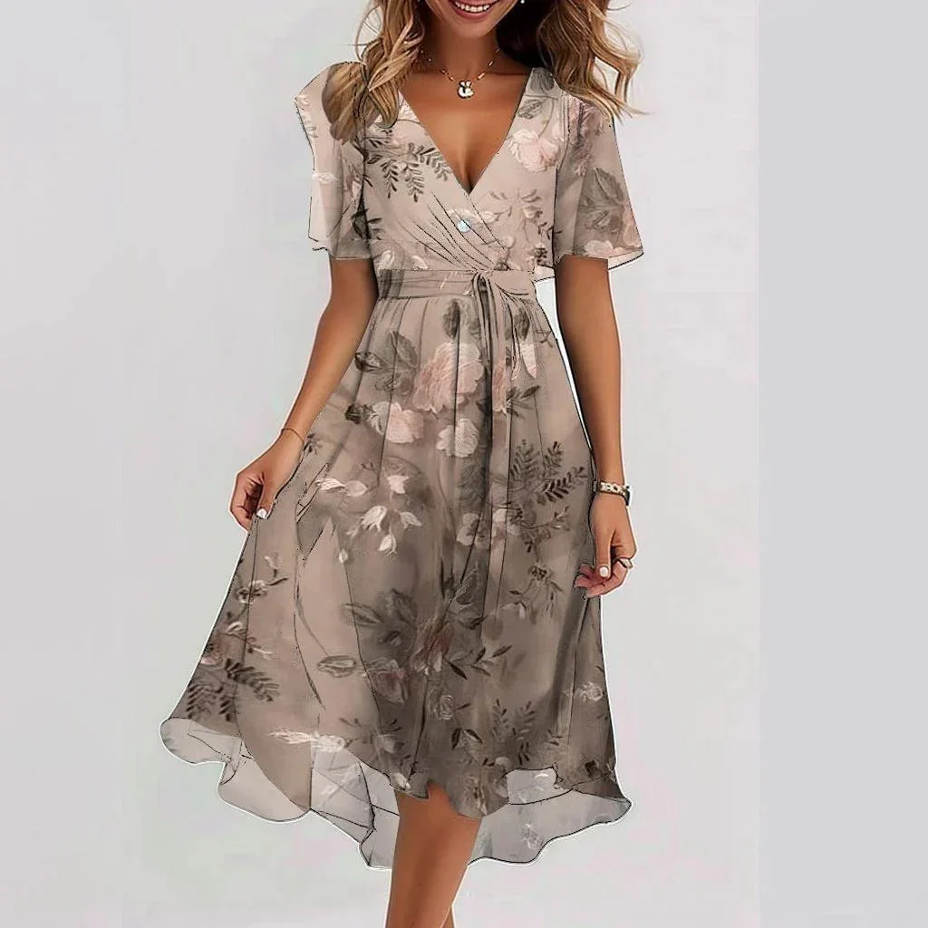 Samantha- Elegantes kurzärmeliges Kleid - Image 5