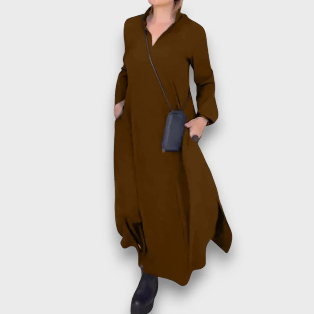 Samira – Maxikleid mit V-Ausschnitt - Image 4