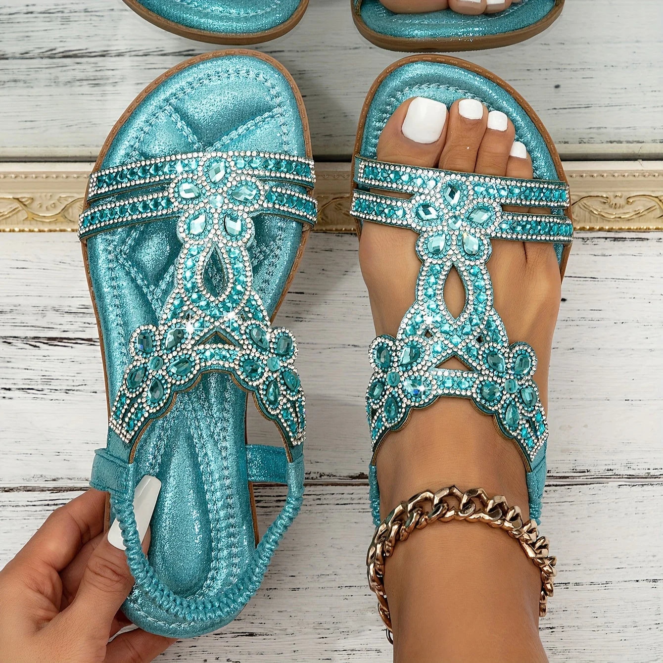 Sandalen Damen mit Orthopädischer Unterstützung – Bequeme Sommerschuhe im Boho-Stil für Ideal für Freizeitausflüge - Image 5