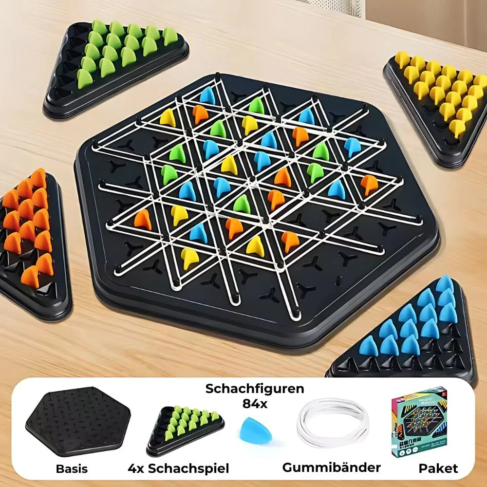 Schachspiel Strategie Brettspiel Familienspaß Kettendreieck - Image 2