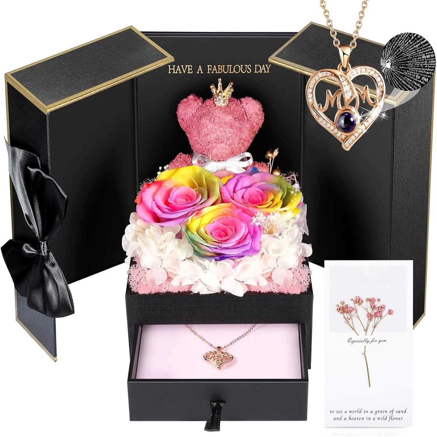 Schmuckbox Rose Geschenk Halskette Damen Präsent - Image 13