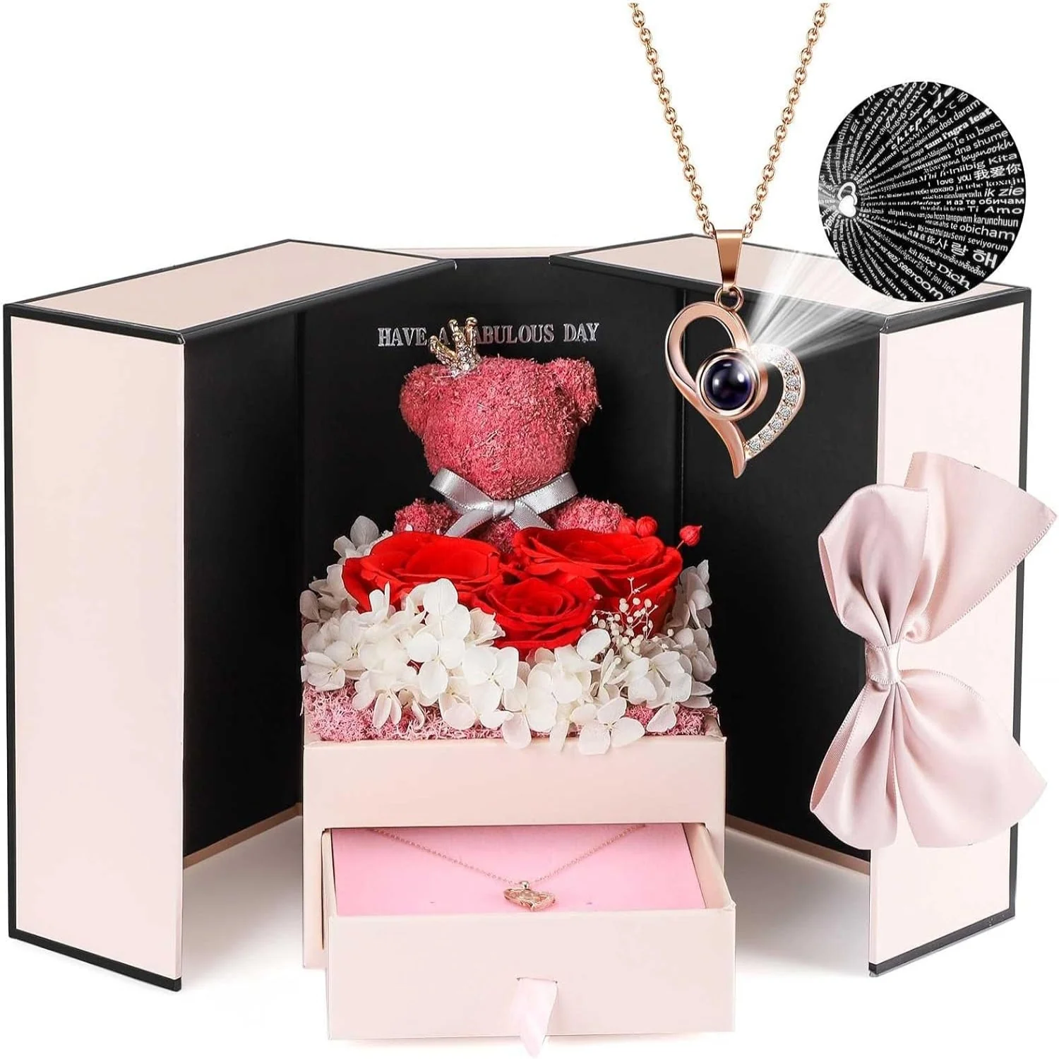Schmuckbox Rose Geschenk Halskette Damen Präsent - Image 14