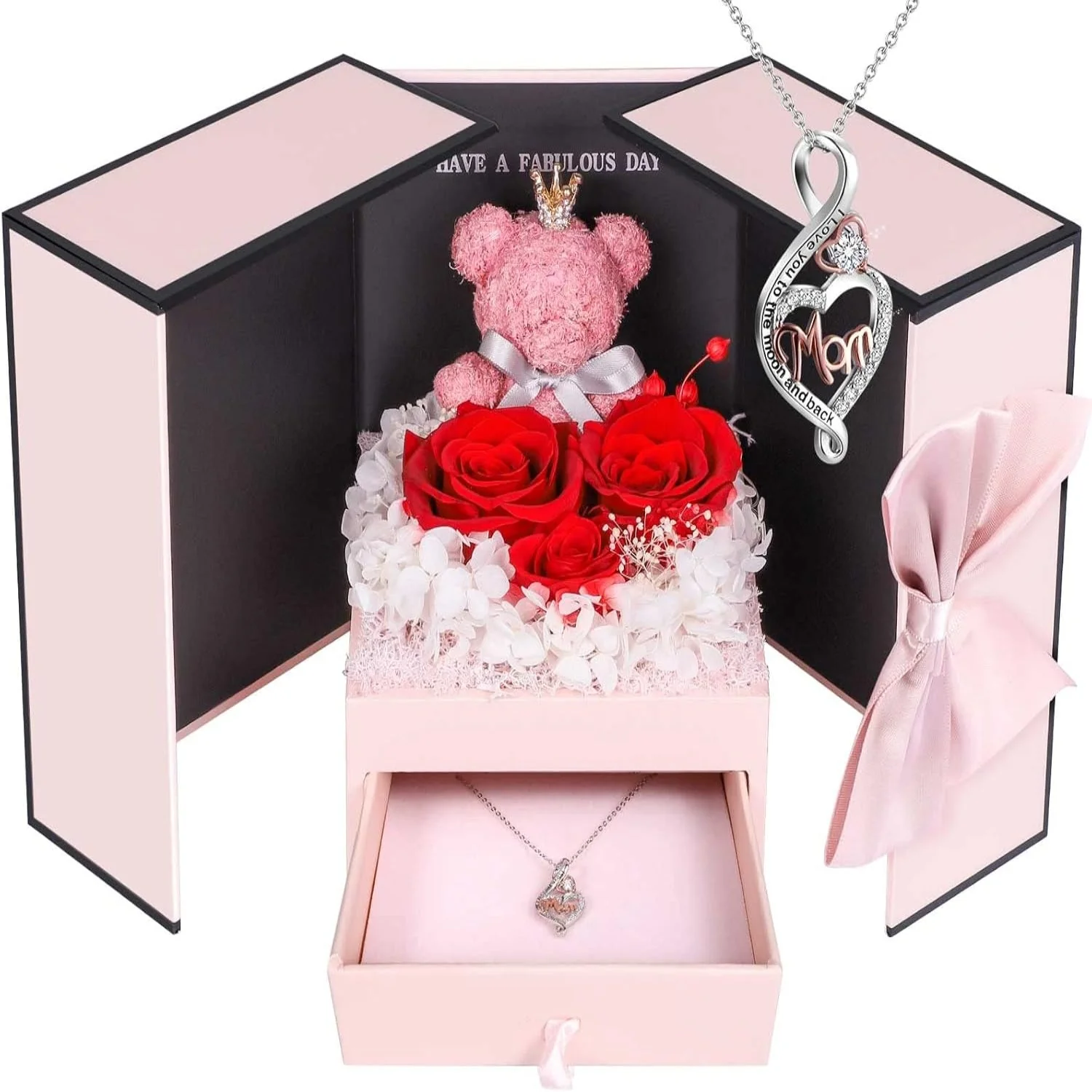Schmuckbox Rose Geschenk Halskette Damen Präsent - Image 17