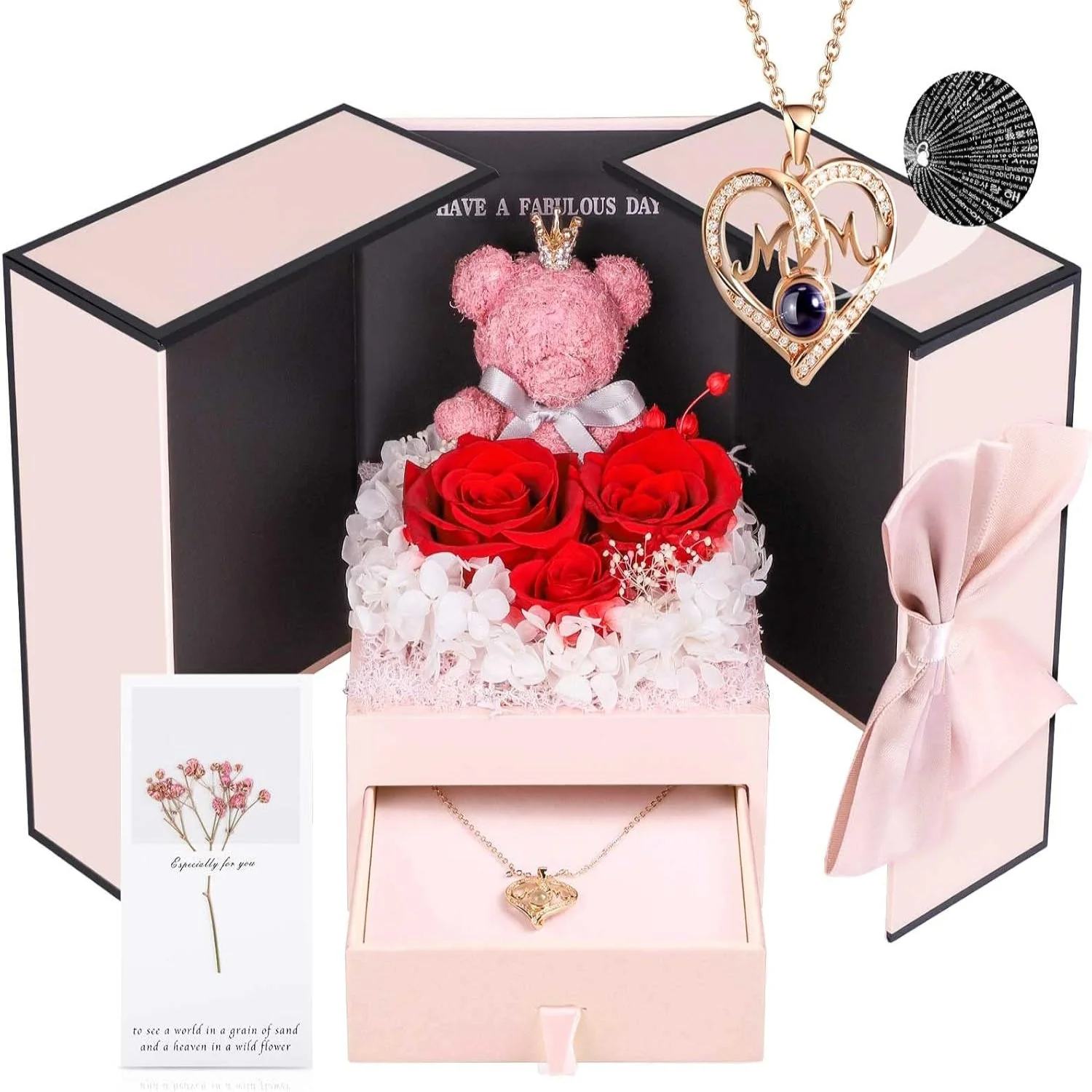 Schmuckbox Rose Geschenk Halskette Damen Präsent - Image 18