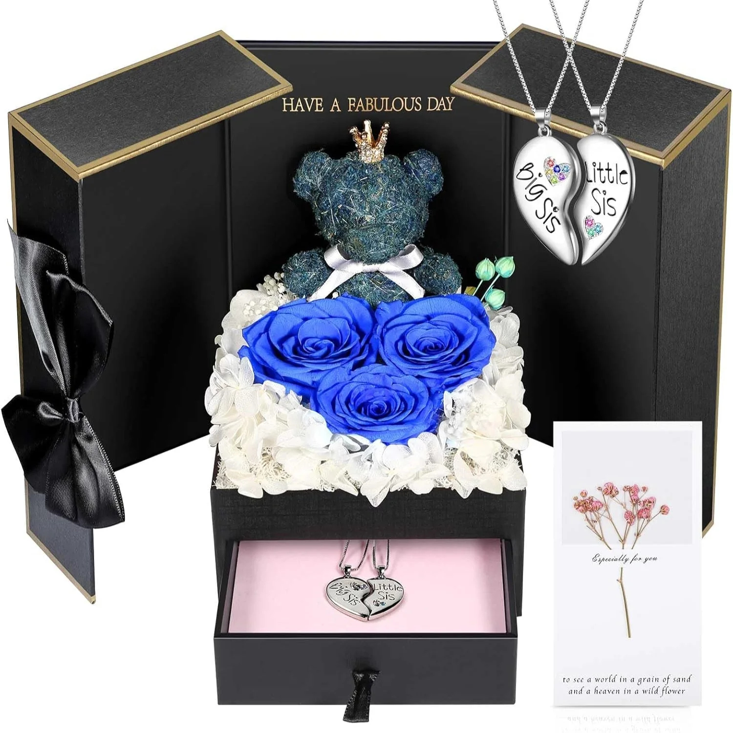 Schmuckbox Rose Geschenk Halskette Damen Präsent - Image 19