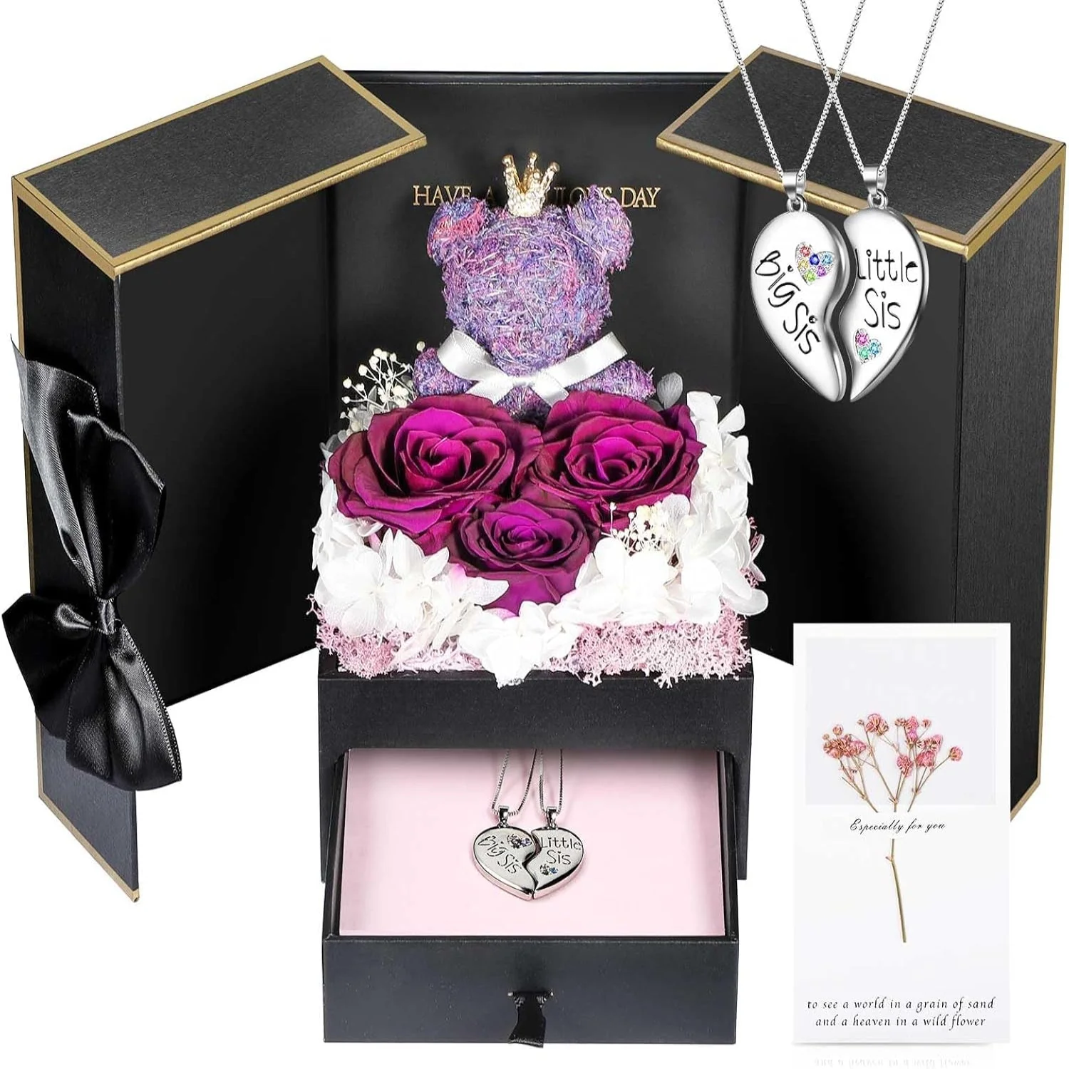 Schmuckbox Rose Geschenk Halskette Damen Präsent - Image 20