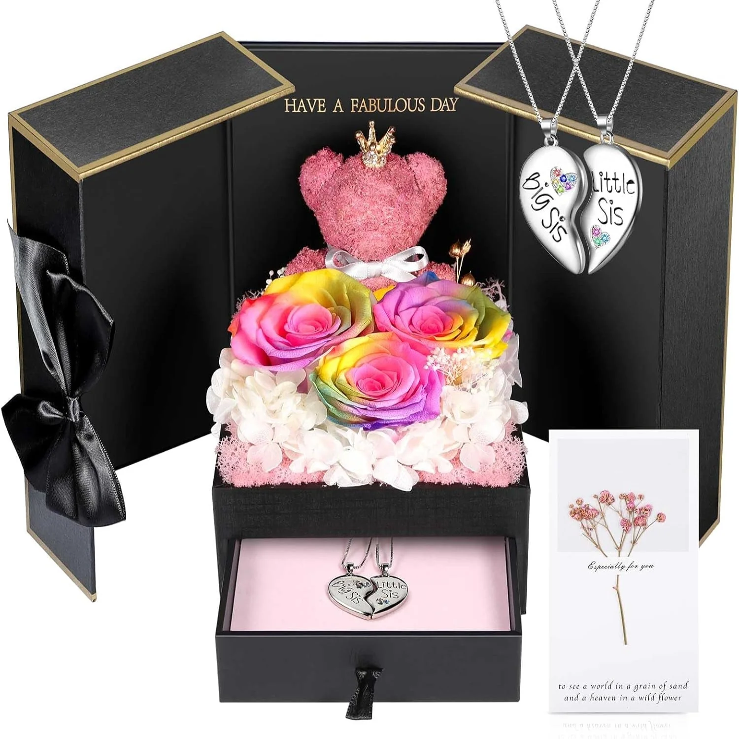 Schmuckbox Rose Geschenk Halskette Damen Präsent - Image 21