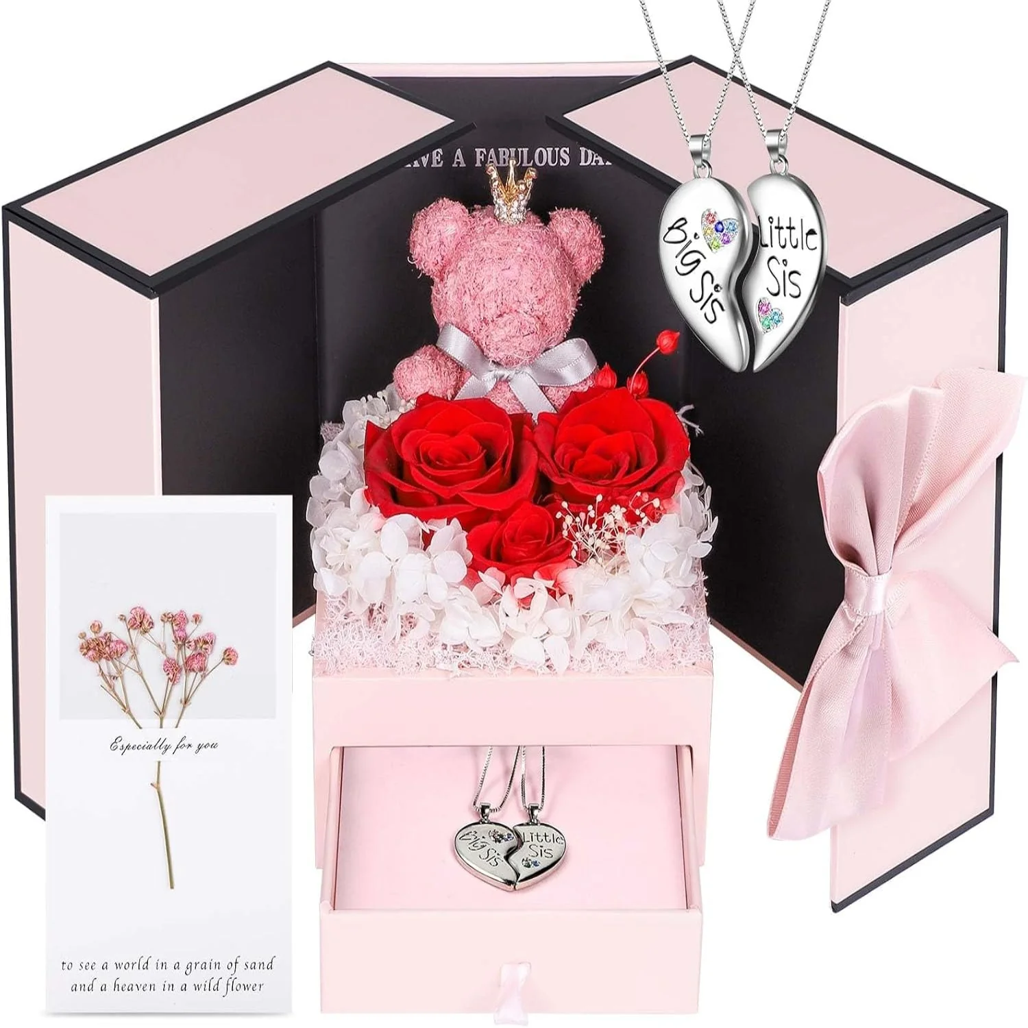 Schmuckbox Rose Geschenk Halskette Damen Präsent - Image 22