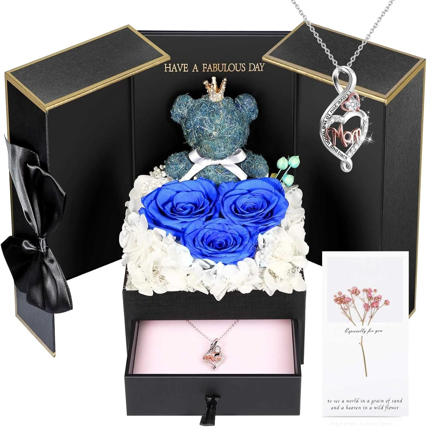 Schmuckbox Rose Geschenk Halskette Damen Präsent - Image 3