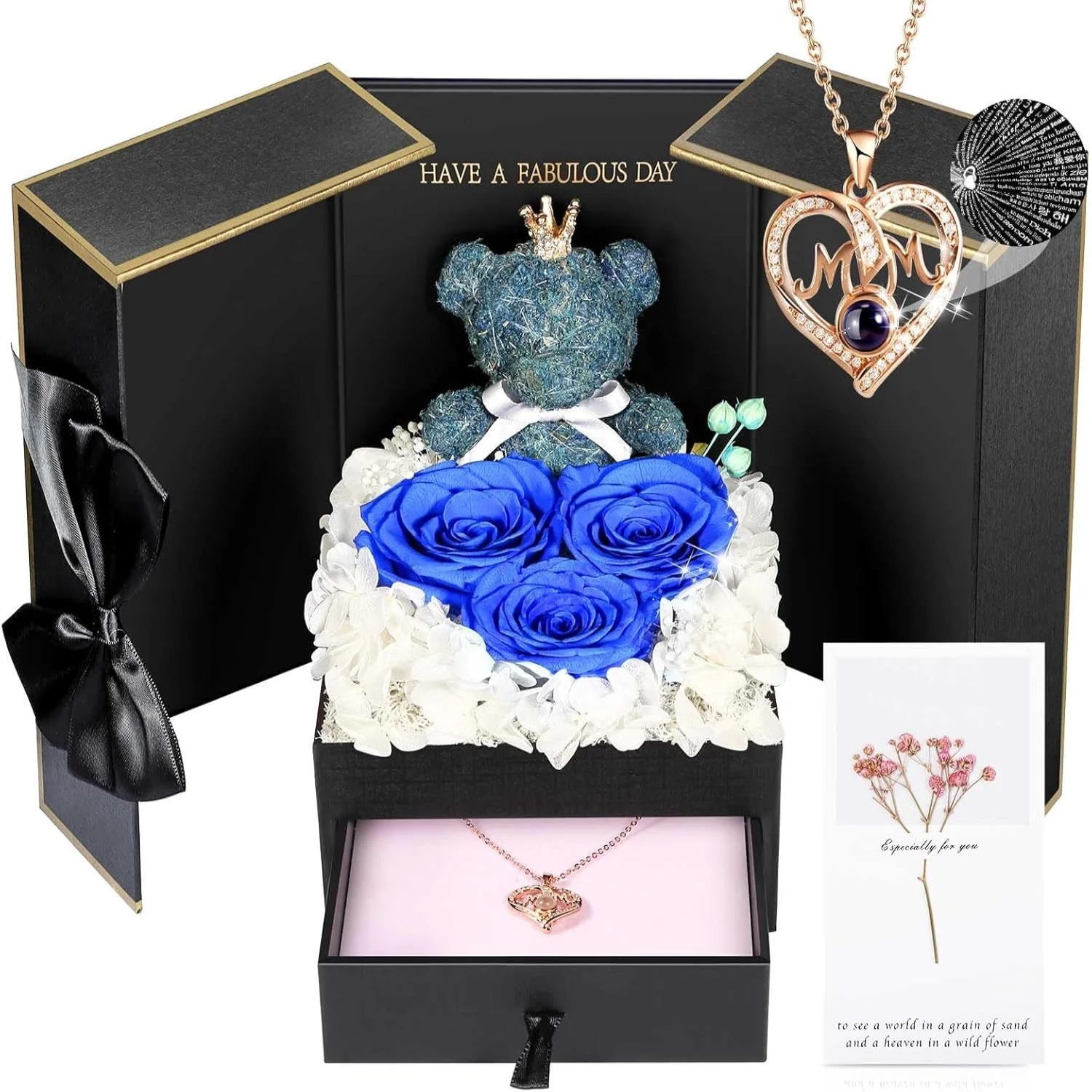 Schmuckbox Rose Geschenk Halskette Damen Präsent - Image 4