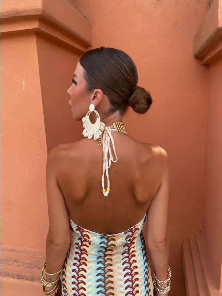 Serena | Langes Kleid mit offenem Rücken - Image 3