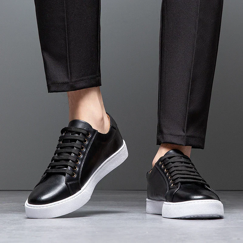Simon | Hochwertige Herren Leder Sneakers Look - Image 10