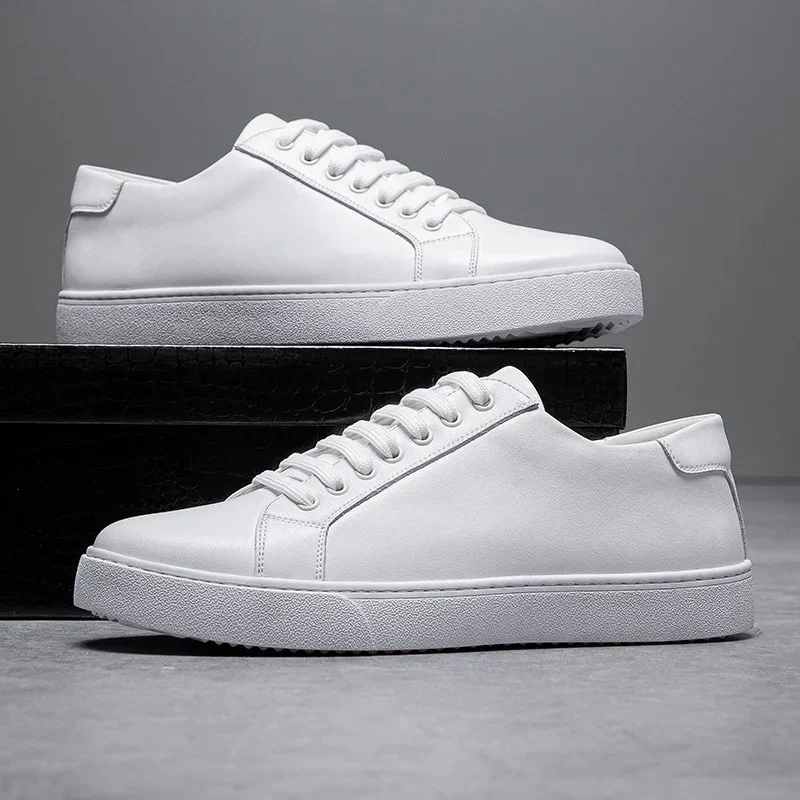 Simon | Hochwertige Herren Leder Sneakers Look - Image 6