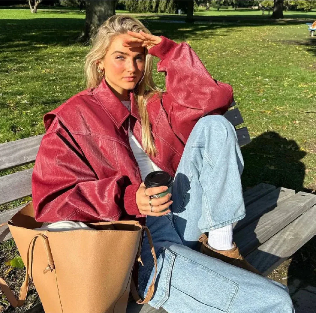 Simone | Stilvolle Übergroße jacke - Image 3