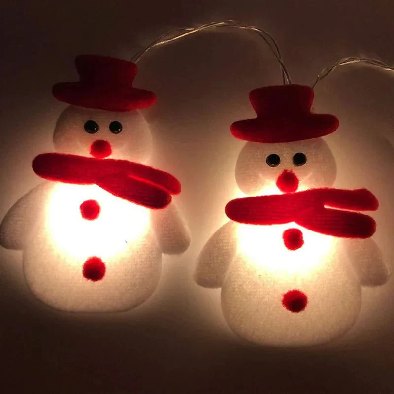 SnowmanGlow | Lichterkette mit Plüschschneemann für Weihnachtsfeiern - Image 3