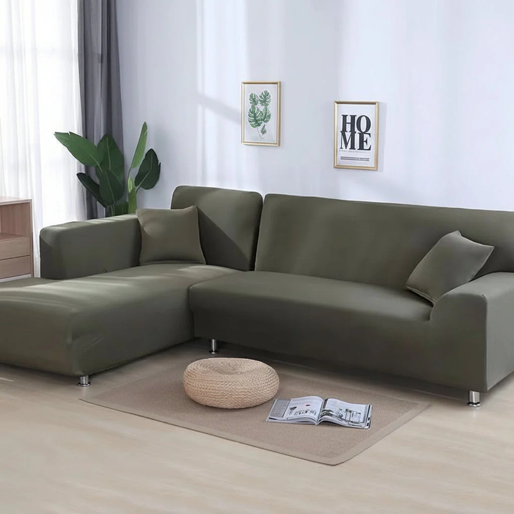 Sofabezug Stretch Elastischer Sofaüberzug Waschbar Möbelschutz - Image 12
