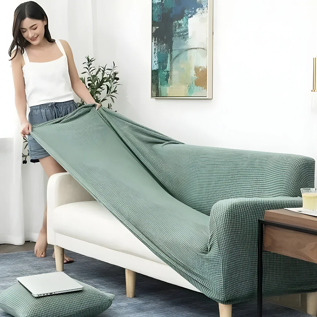 Sofabezug Stretch Jacquard Schutzbezug Wasserabweisend - Image 3