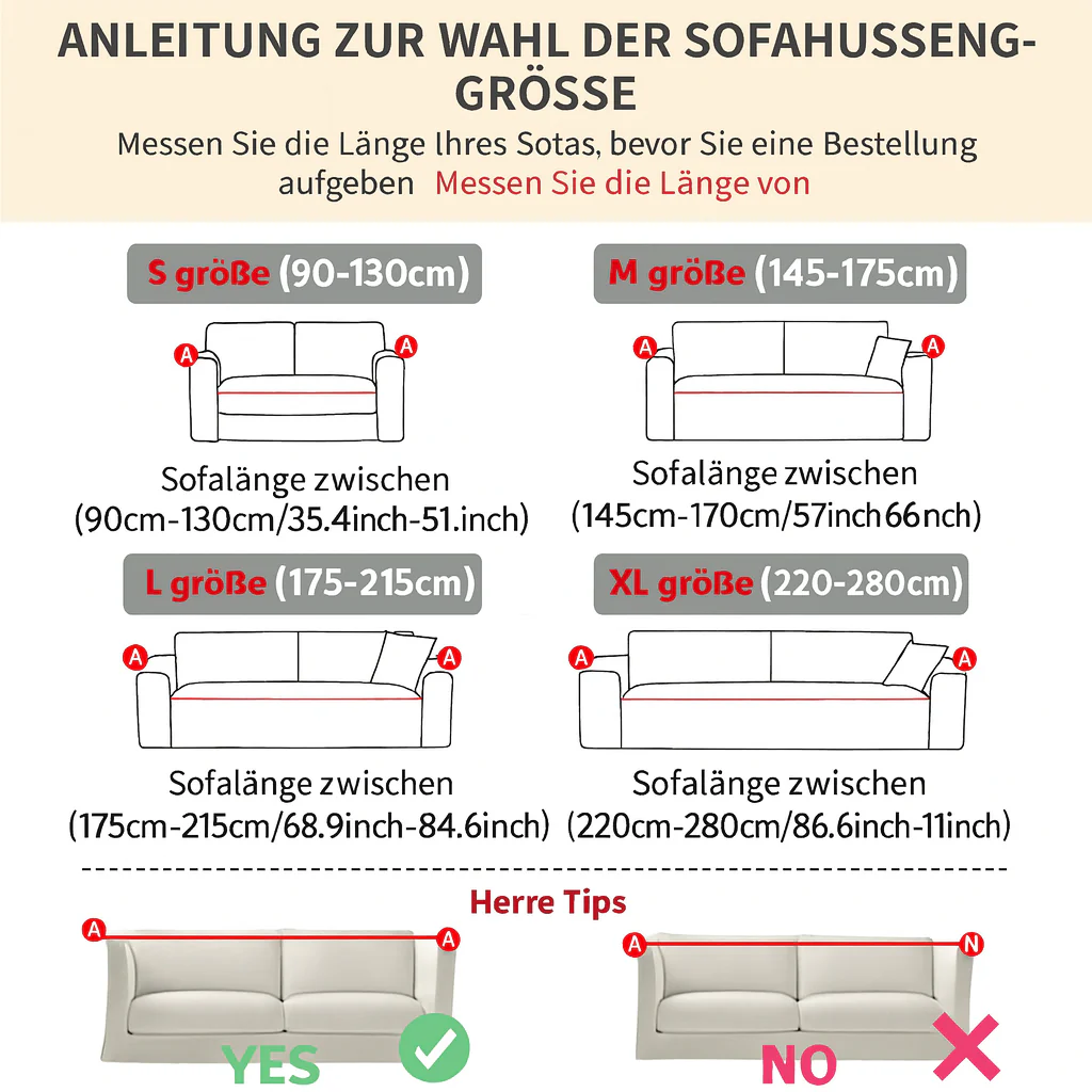 Sofabezug Stretch Jacquard Schutzbezug Wasserabweisend - Image 6