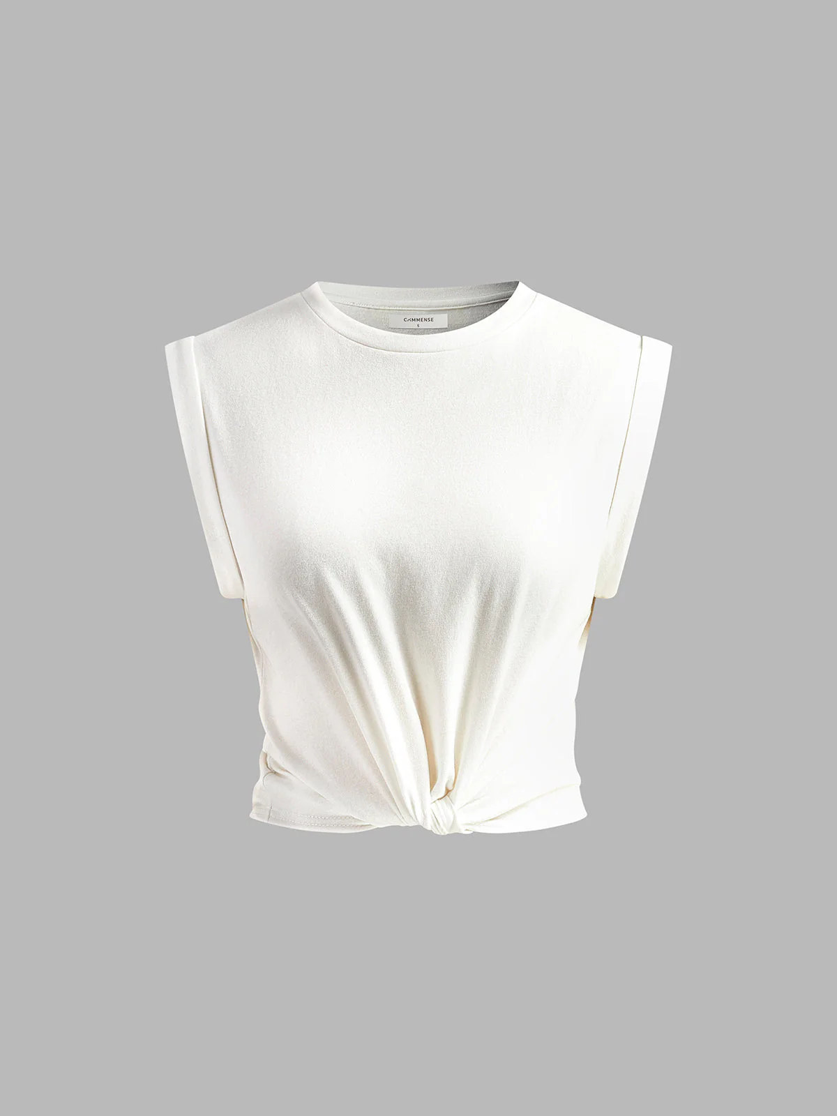 Sofia | Baumwoll T-Shirt mit Knoten Damen - Image 5