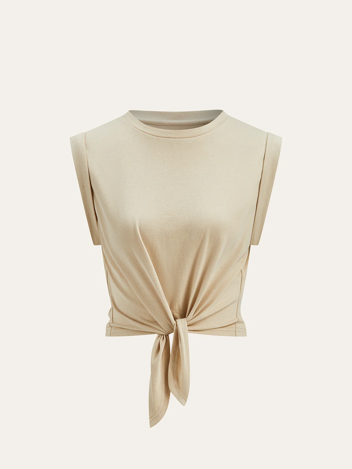 Sofia | Baumwoll T-Shirt mit Knoten Damen - Image 9