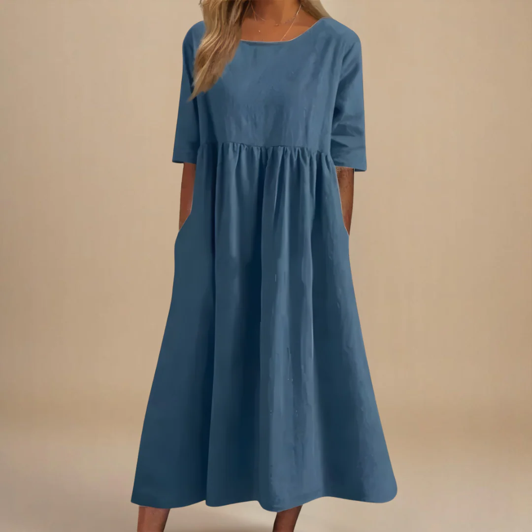 Sofia | Figurbetontes Baumwollkleid